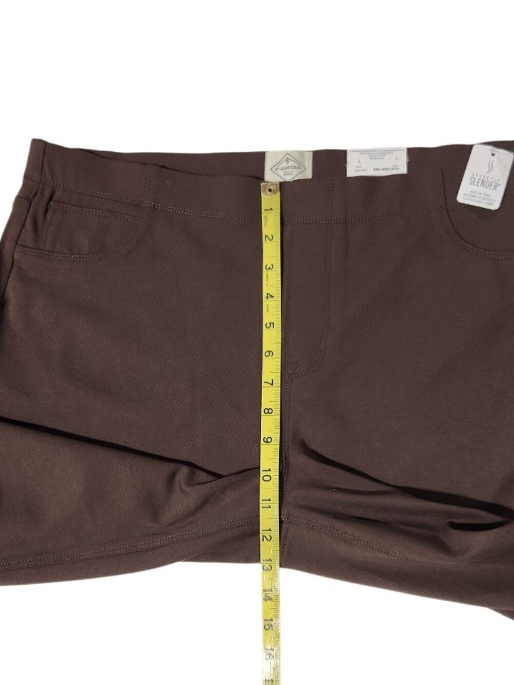St John's Bay Brown Secretly Slender Jegging Fit Slim Leg XL - Picture 9 of 11